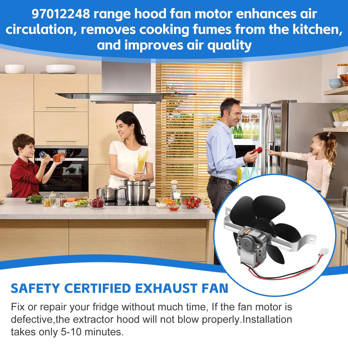Range Hood Fan Motor Replacement Kit W46272