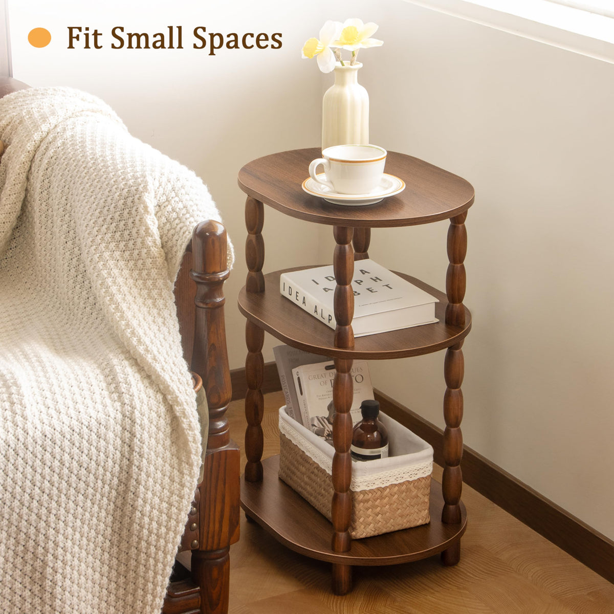 3-Tier Oval Side Table R2401