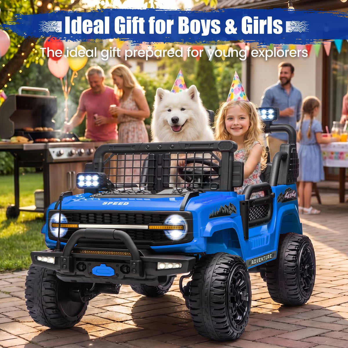 24V Electric 2 Seater Ride On Truck Toy with Remote Control P85258