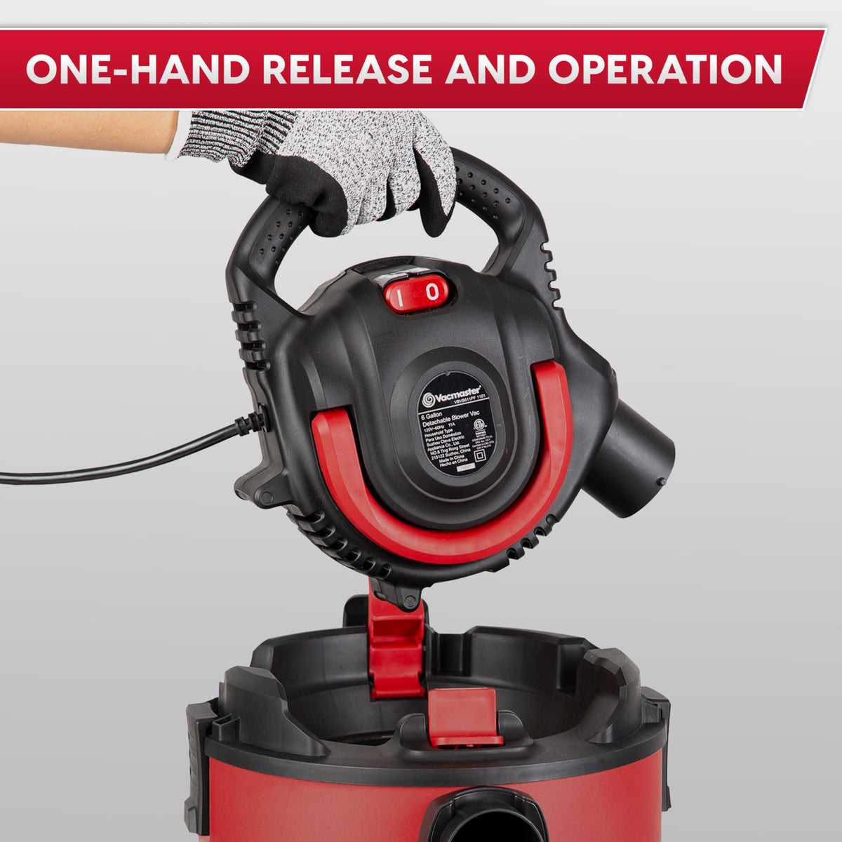 6 Gal Wet/Dry Vac with Detachable Blower Q259