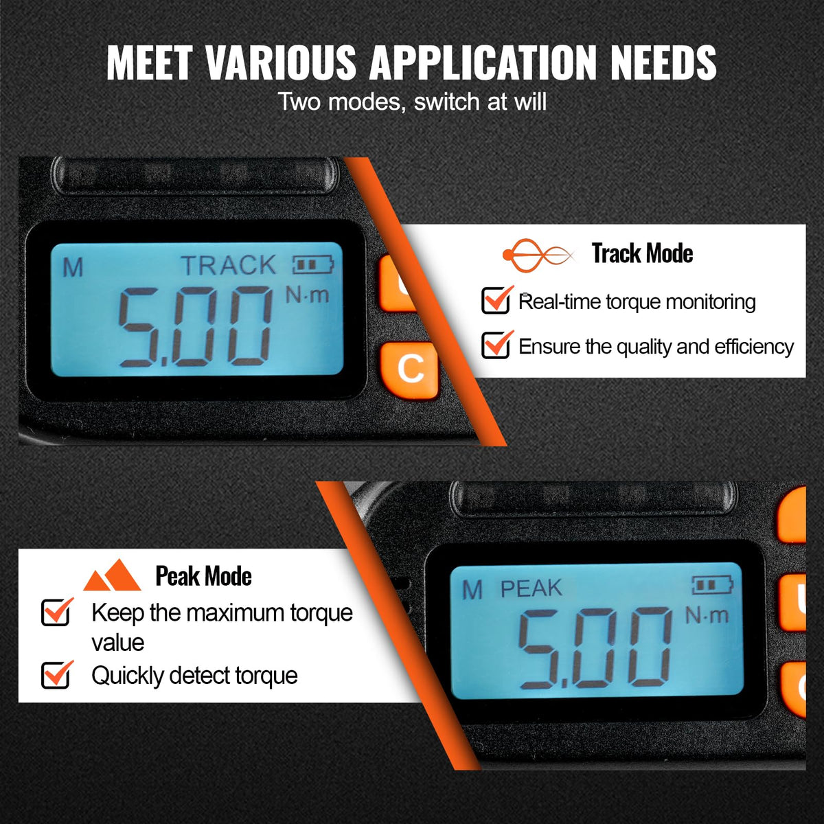 1/4" Drive Digital Torque Screwdriver with LCD, Bits & Case O636572