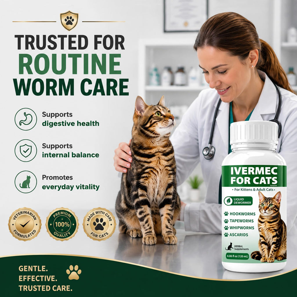 Cat Dewormer Liquid for Cats & Kittens N33069