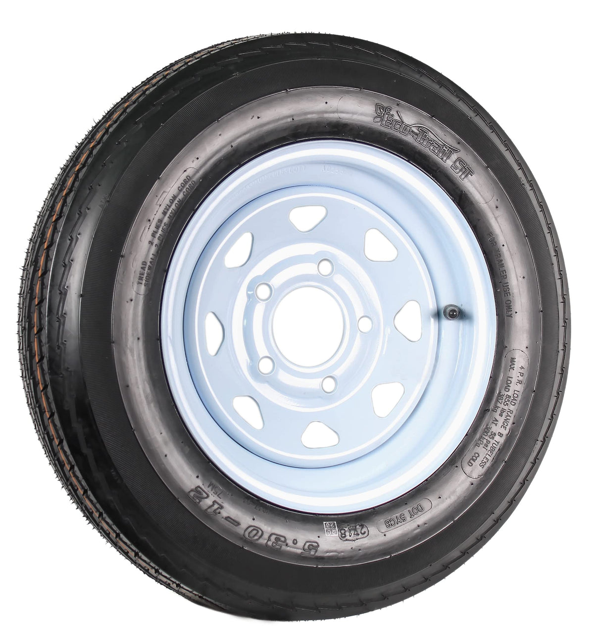 12 Inch 5 Lug Trailer Tire Rim Assembly X926195