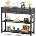 32" Entryway Table with Outlets and Drawers E621668