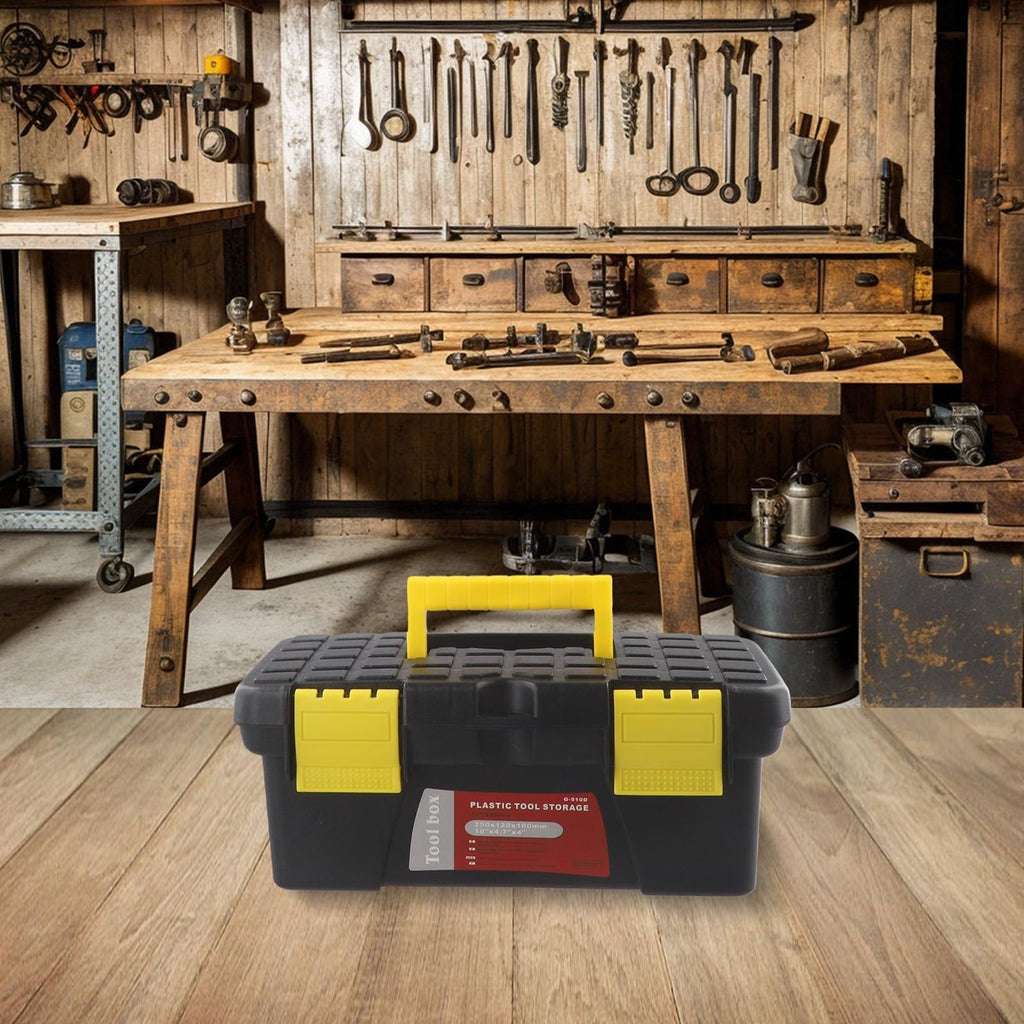10 Inch Black Plastic Tool Storage Box U4779