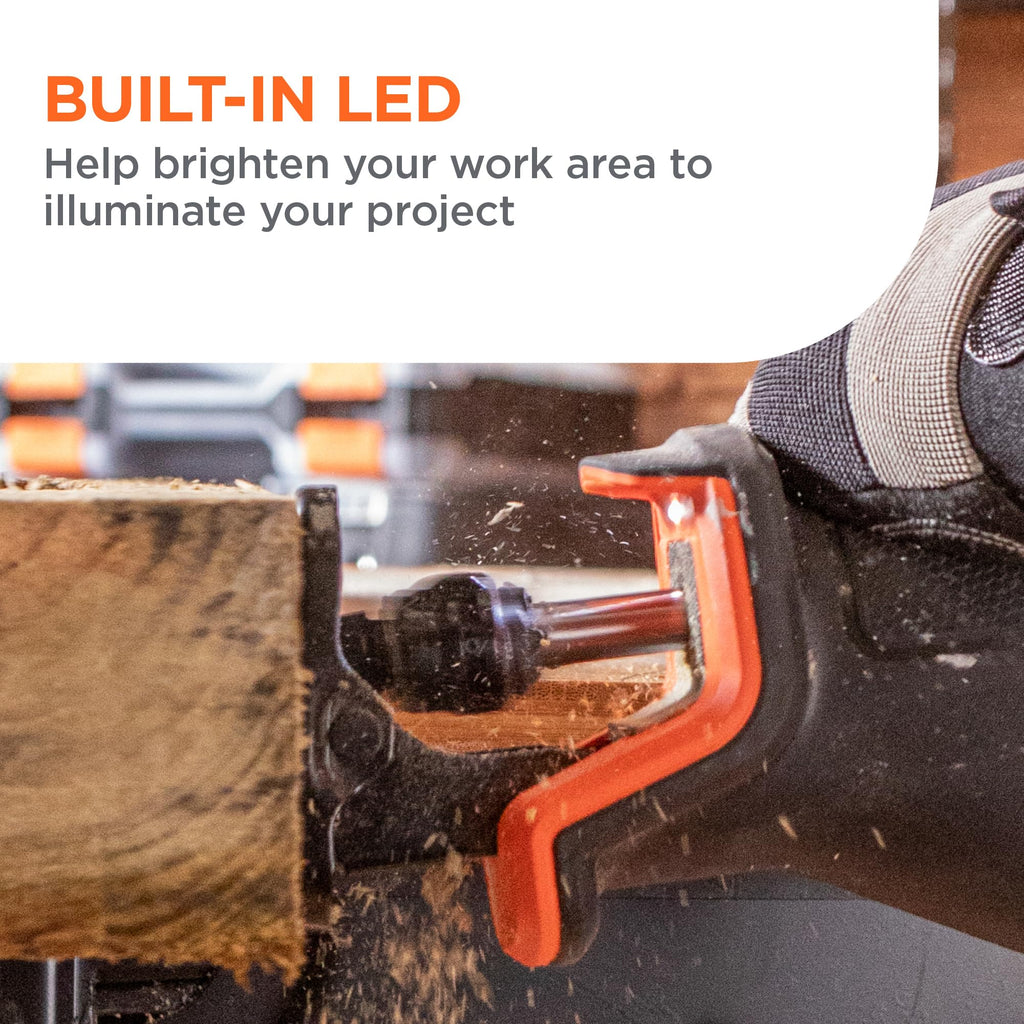 20V MAX Brushless Cordless Reciprocating Saw Kit with 2.5Ah Battery and Charger T356