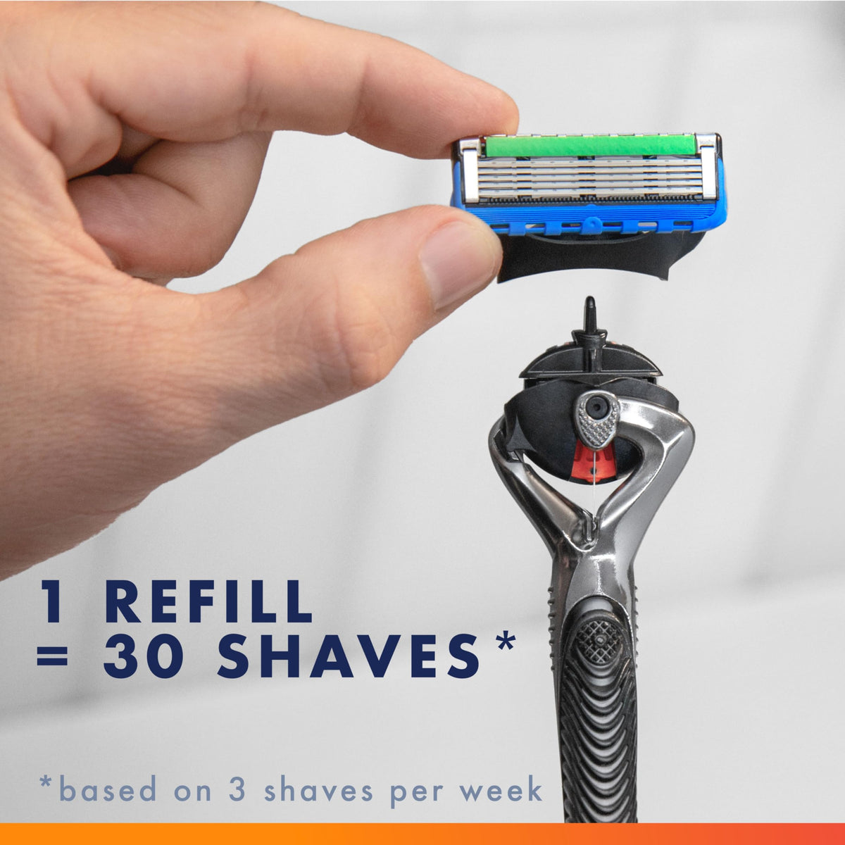 5-Blade Razor Refills, 9 Count C1610