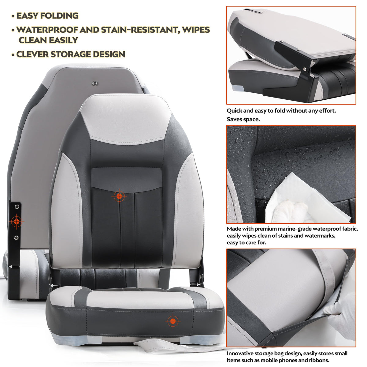 Folding Fishing Boat Seat N2084