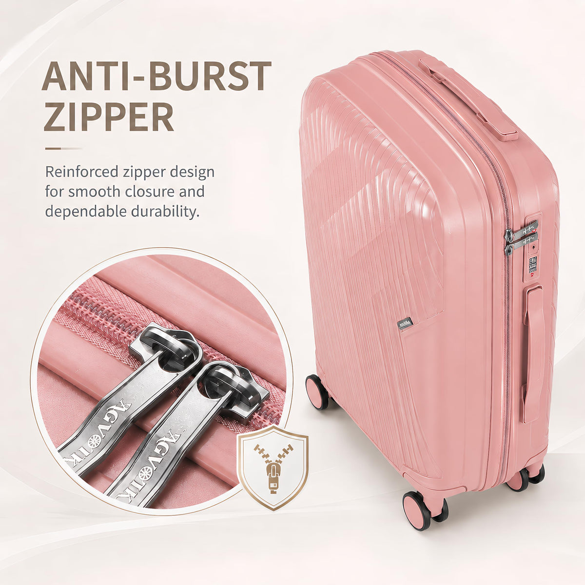 20” Carry On Hardside Luggage with TSA Lock Q944487