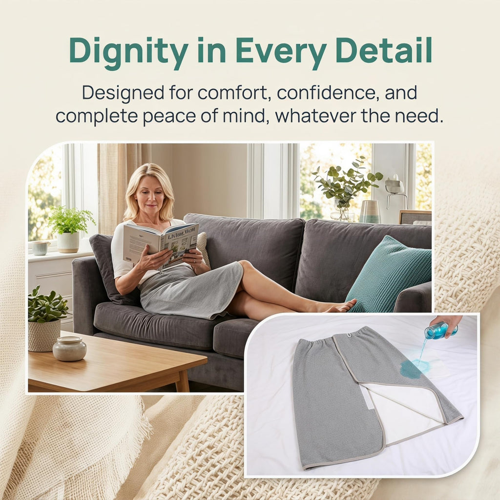 Adjustable Reusable Waterproof Diaper Skirt W31940