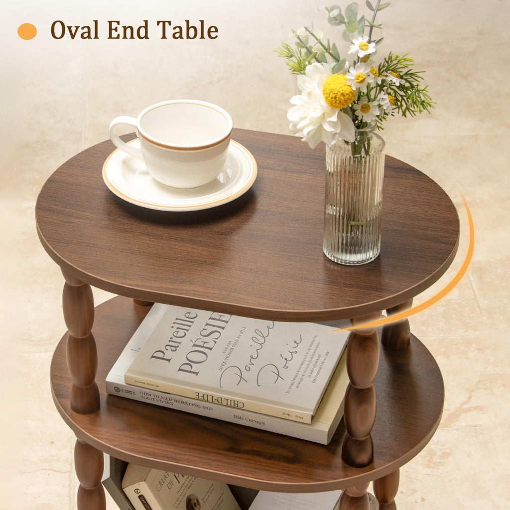 3-Tier Oval Side Table R2401