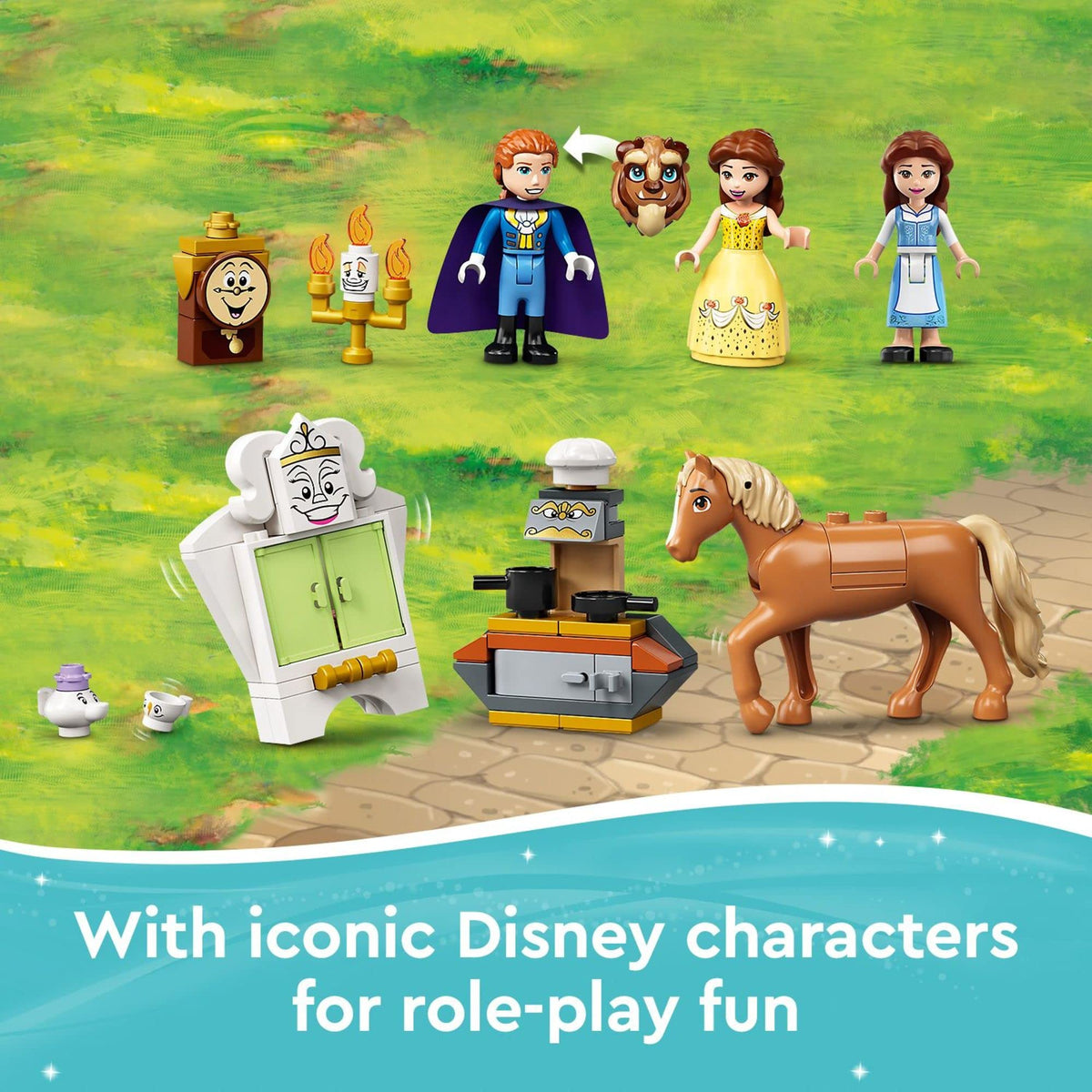 Building Toy with Horse Toy, Mini-Doll Figures, Plus Accessories V8713
