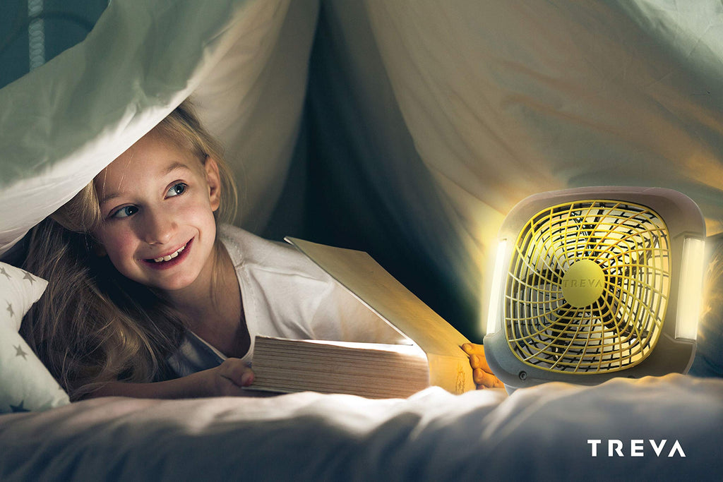 10 in Portable Fan with LED Lights P5101