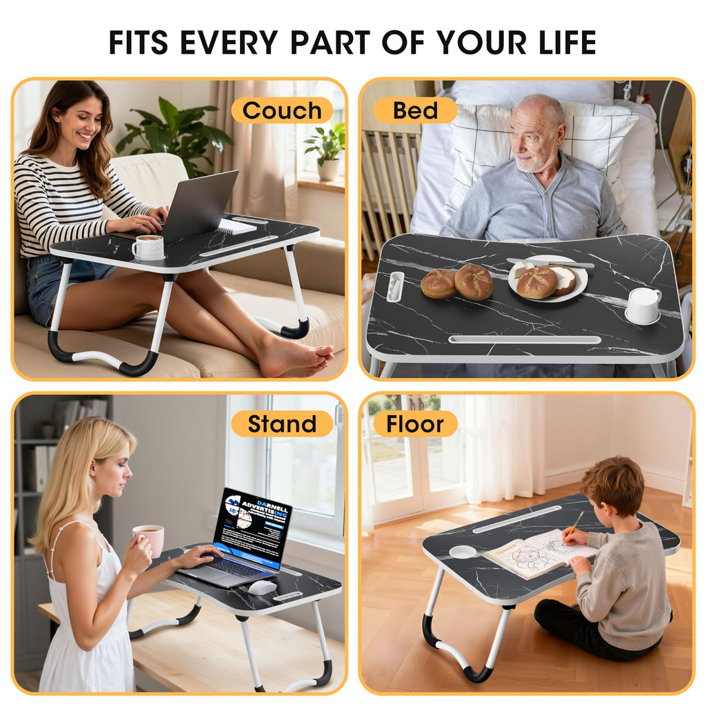 Folding Wood Lap Desk with Cup Holder P238