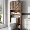 Walnut Over Toilet Storage Cabinet with Adjustable Shelf Z553671