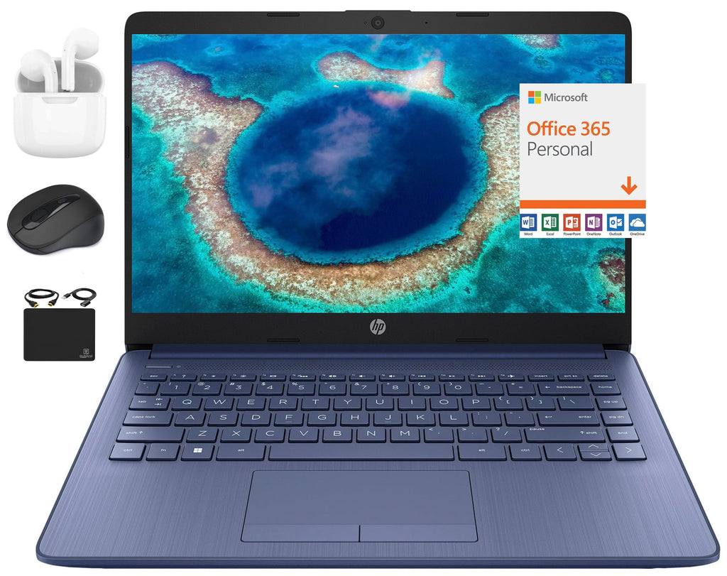 14" Ultral Light Thin Laptop, Quad-Core Intel Celeron, 16GB RAM, 564GB, Windows 11 S, Royal Blue K39734
