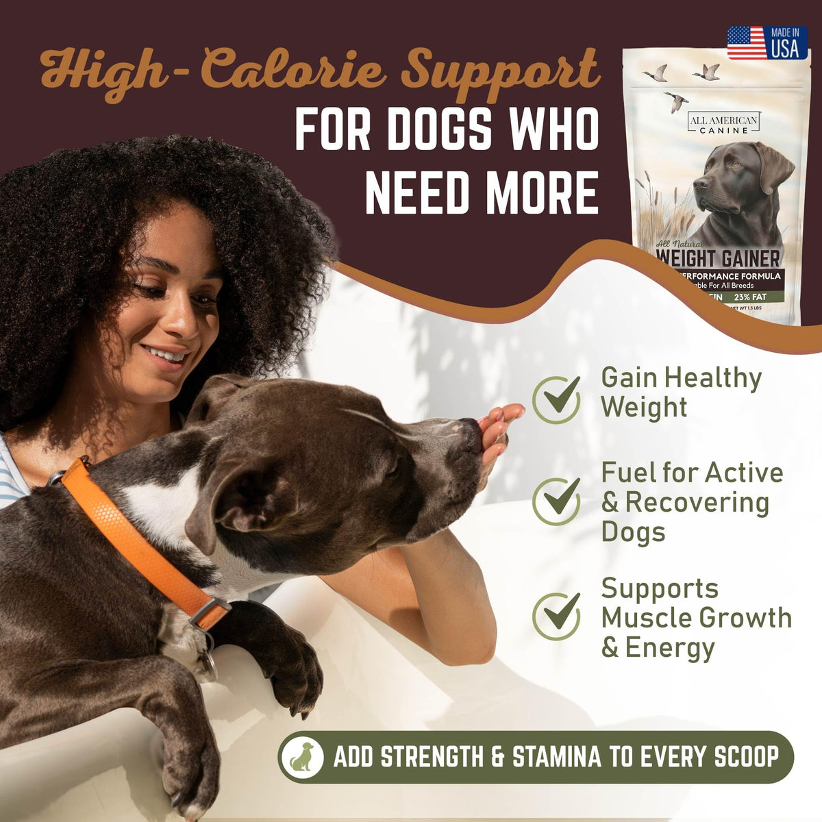 High Calorie Dog Weight Gainer Powder 60 Servings Q71975