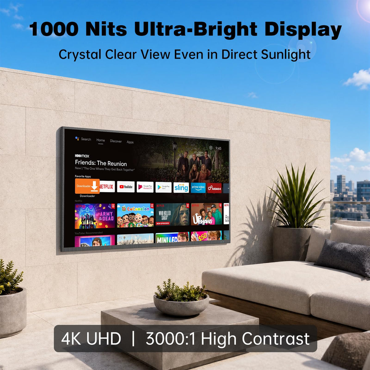 55 inch 4K UHD Weatherproof Smart TV X45195