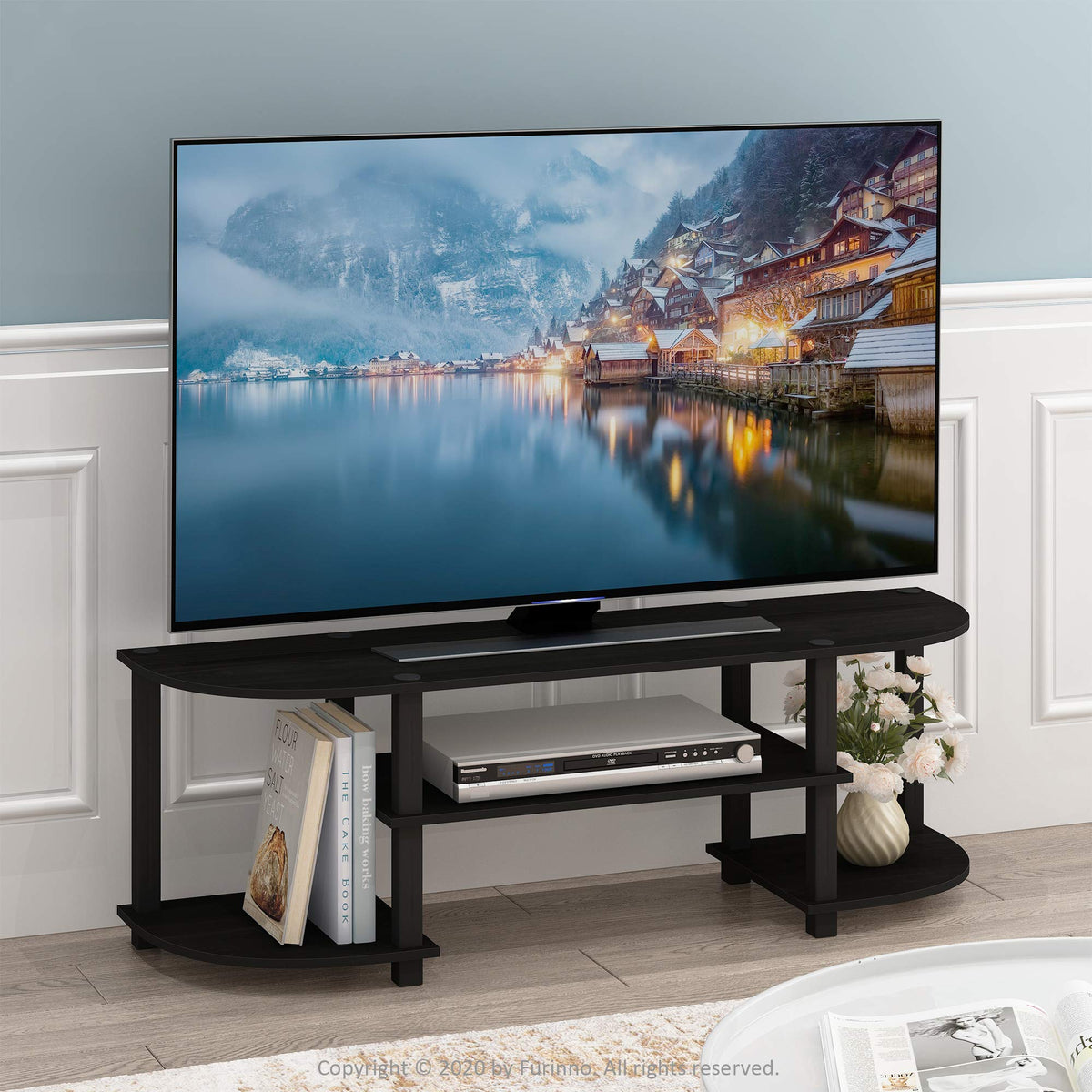 Espresso/Black TV Entertainment Center Z739366