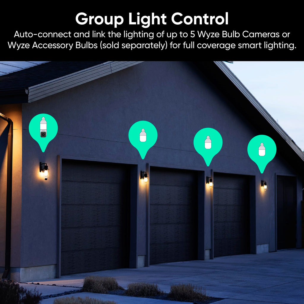 2K HD Smart Light Bulb Security Camera Z26981