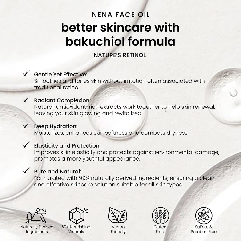 Bakuchiol and Vitamin E Face Oil 1 oz M870