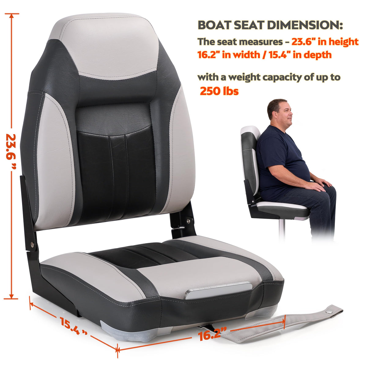 Folding Fishing Boat Seat N2084