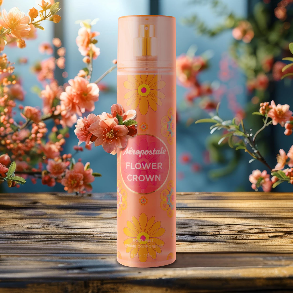 Peach Daisy Flower Crown 8 Fl. Oz. Body Mists T8156