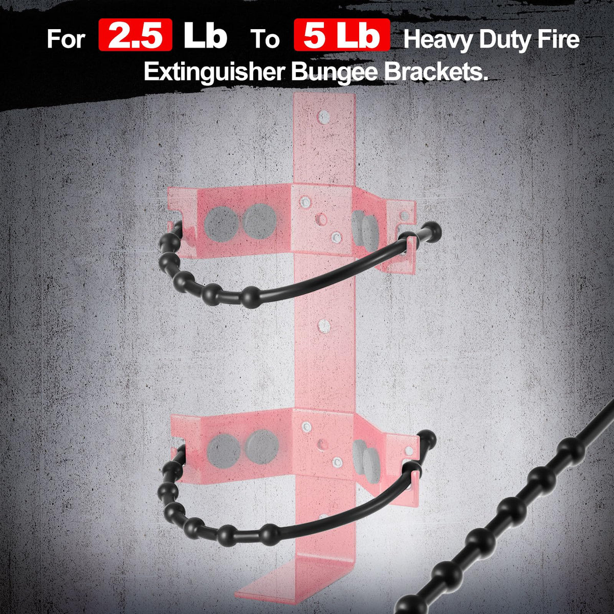 4 Pcs 2.5 Lbs and 5 Lbs Fire Extinguisher Replacement Straps W19449