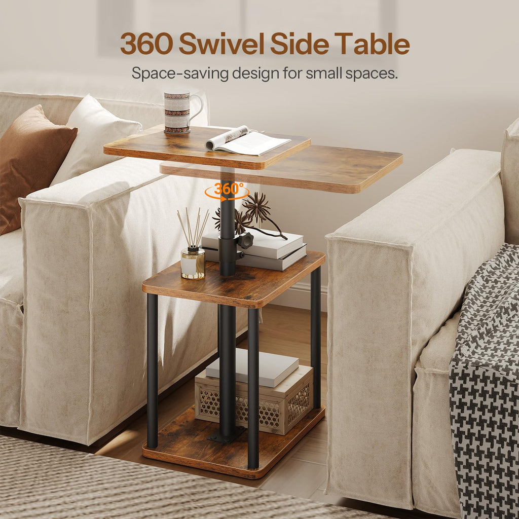 360° Rotating Height Adjustable End Table N609440