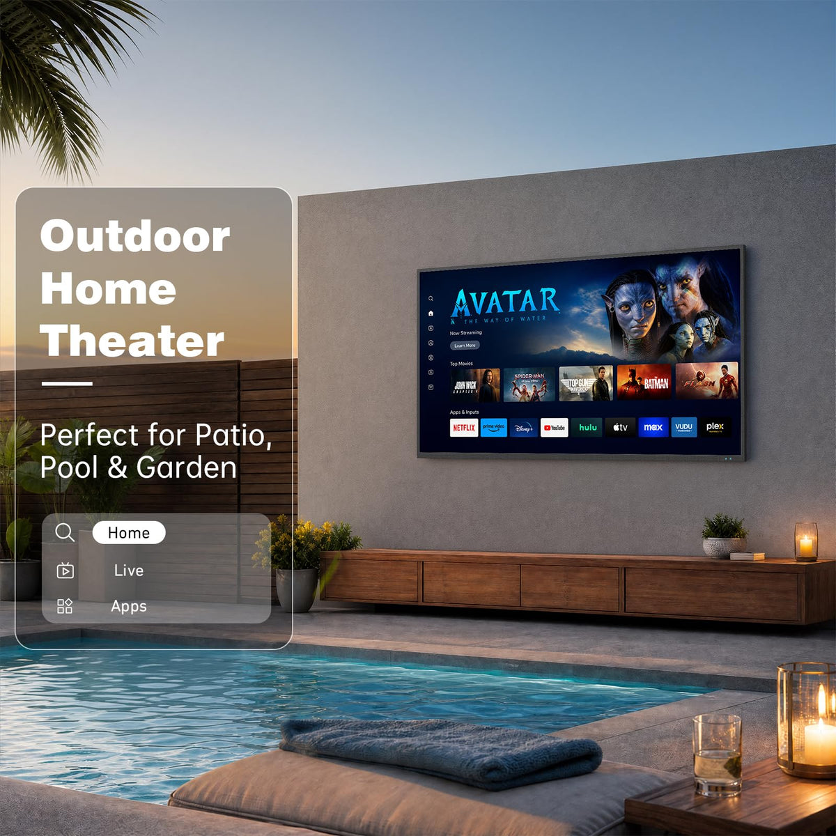 55 inch 4K UHD Weatherproof Smart TV X45195