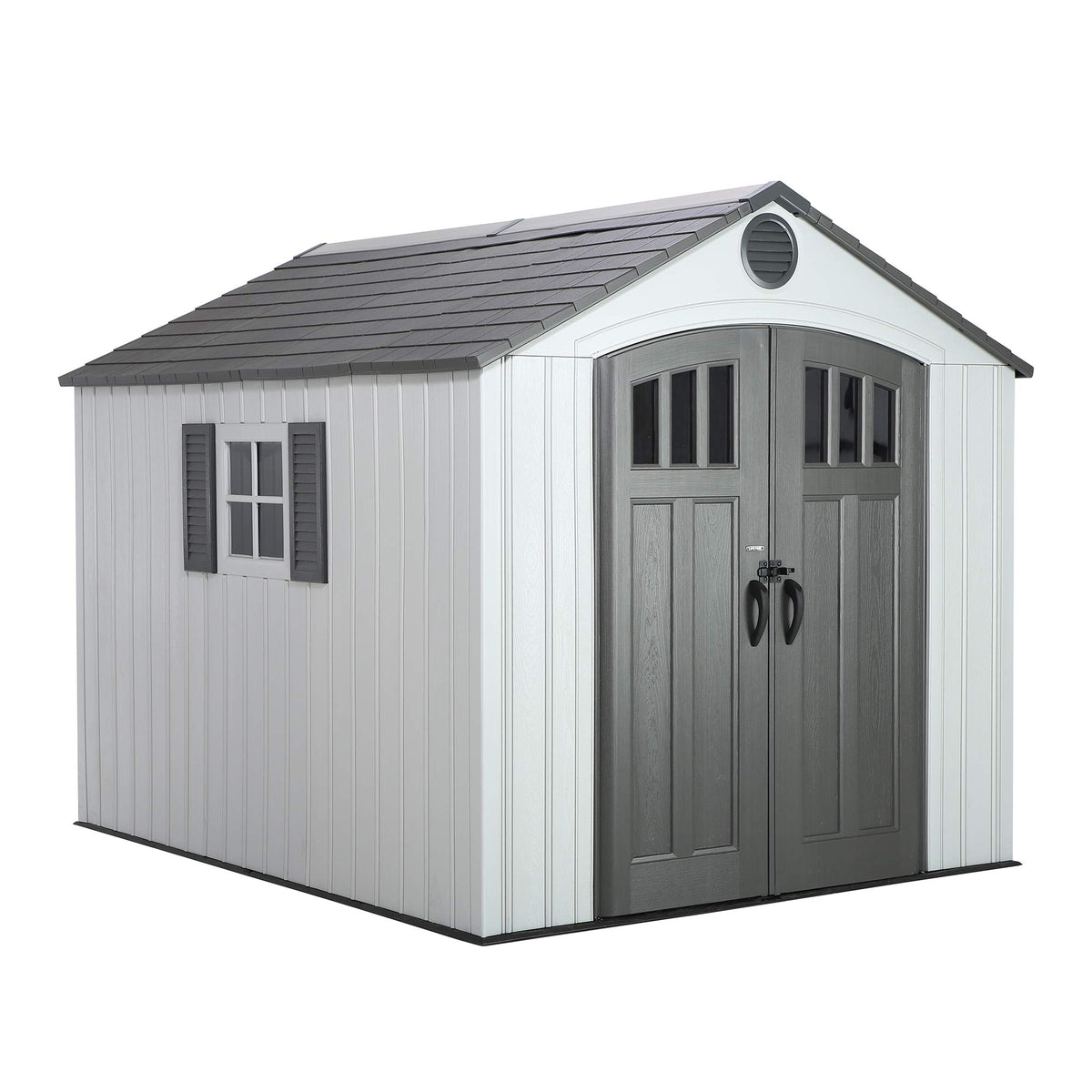 8 x 10 Ft HDPE Storage Shed with Skylight and Window Y65530