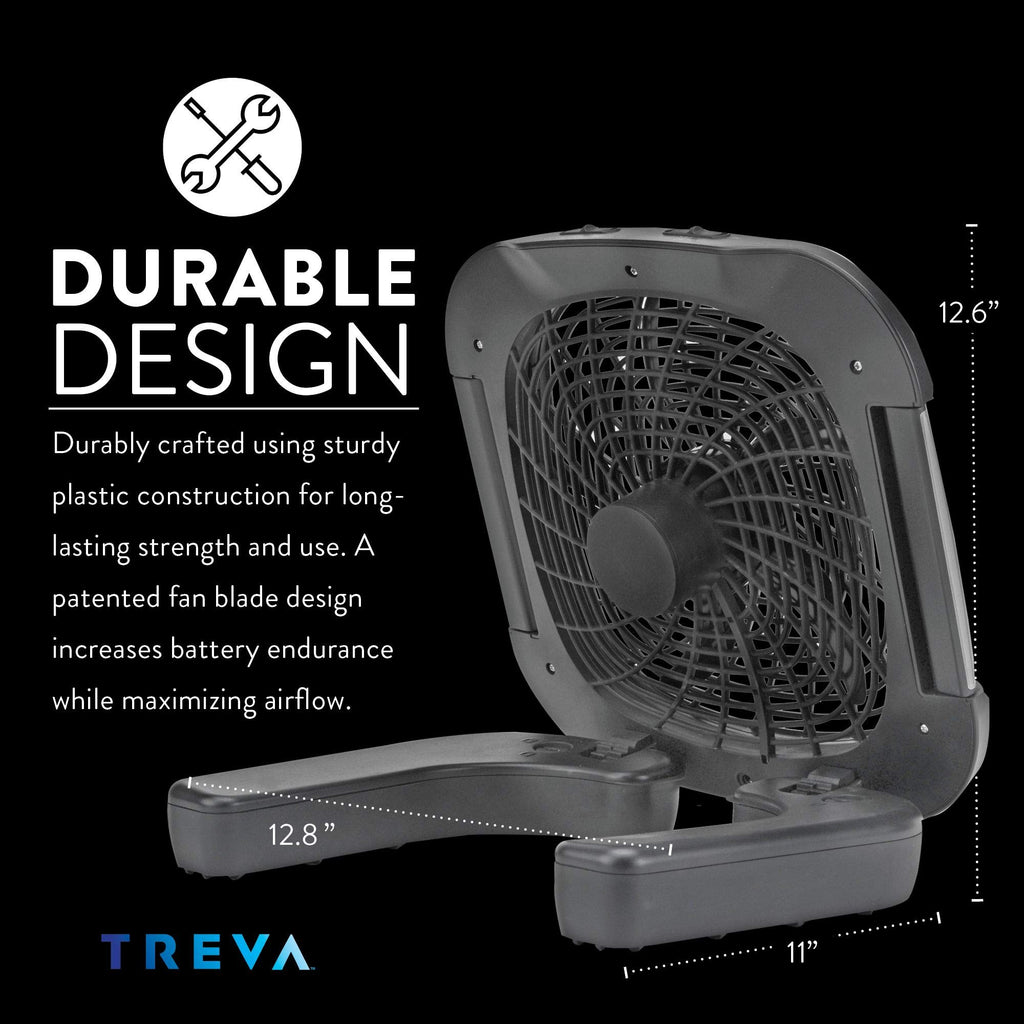 10 in Portable Fan with LED Lights P5101