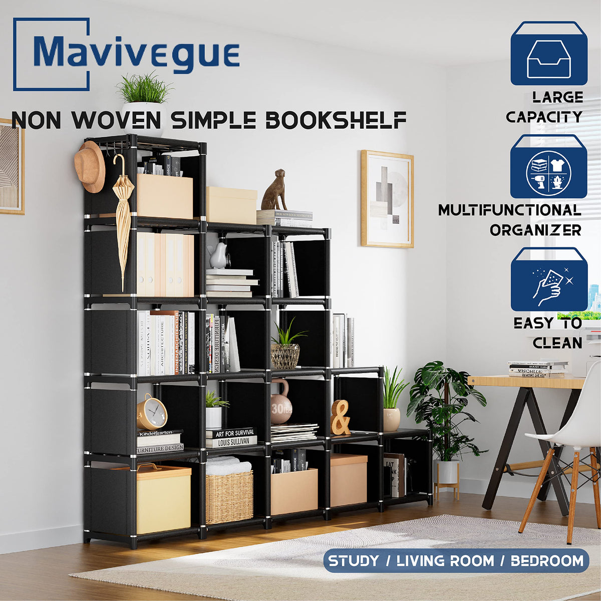 18 Cube Extra Large Bookcase Storage Organizer U81675