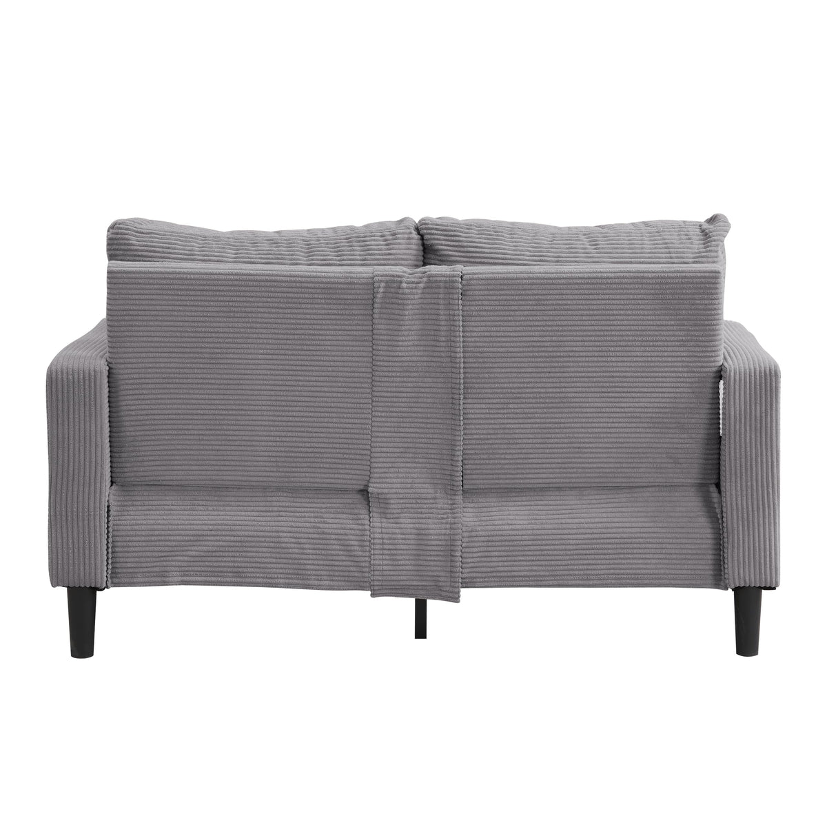 Light Gray 2-Seat Upholstered Loveseat Sofa E62194
