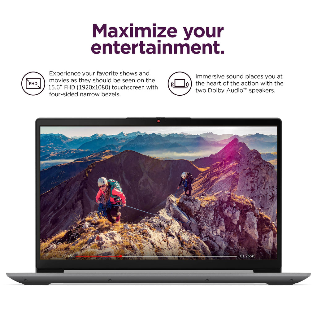 15.6" FHD Touchscreen Laptop 16GB RAM 256GB SSD Intel Core i3 Grey C9662