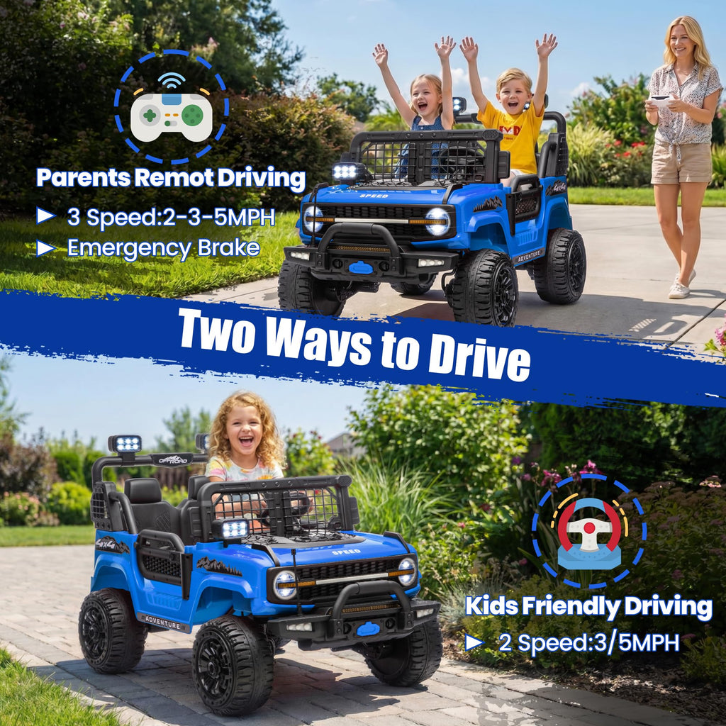 24V Electric 2 Seater Ride On Truck Toy with Remote Control P85258