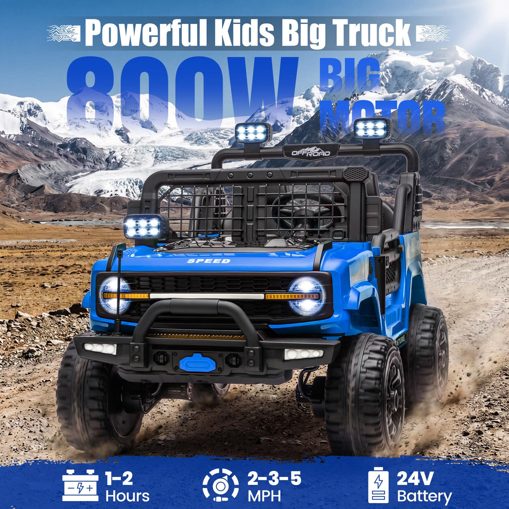 24V Electric 2 Seater Ride On Truck Toy with Remote Control P85258