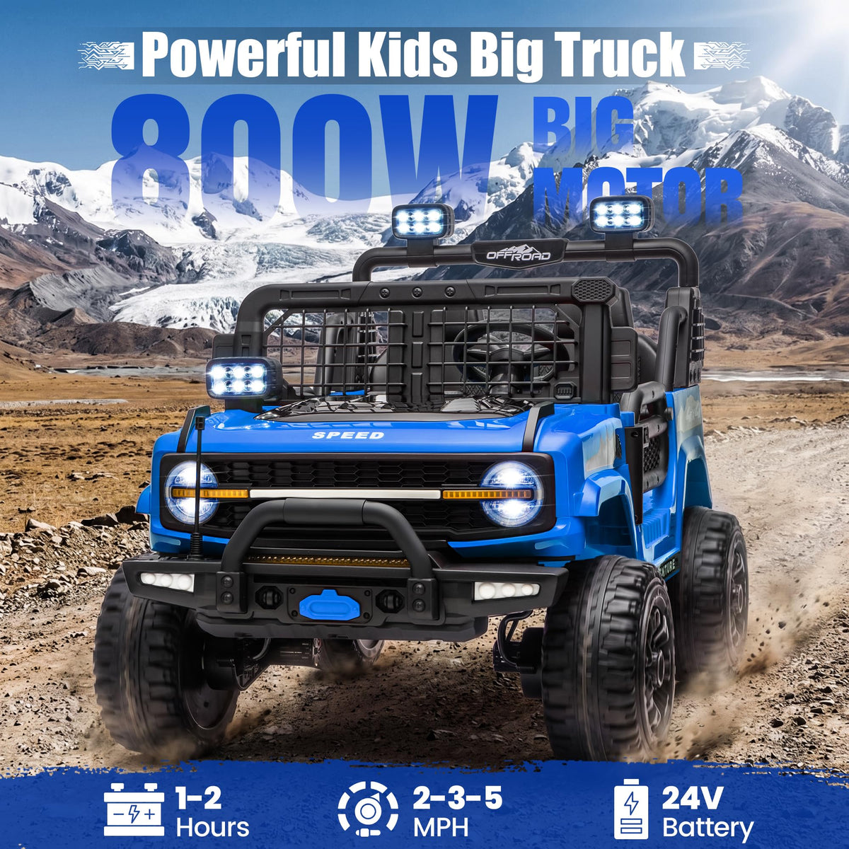 24V Electric 2 Seater Ride On Truck Toy with Remote Control P85258