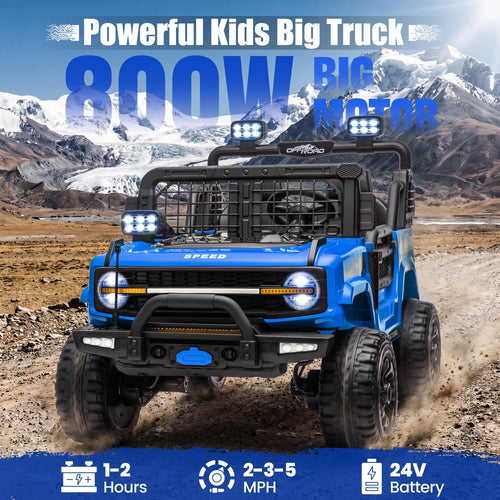 24V Electric 2 Seater Ride On Truck Toy with Remote Control P85258