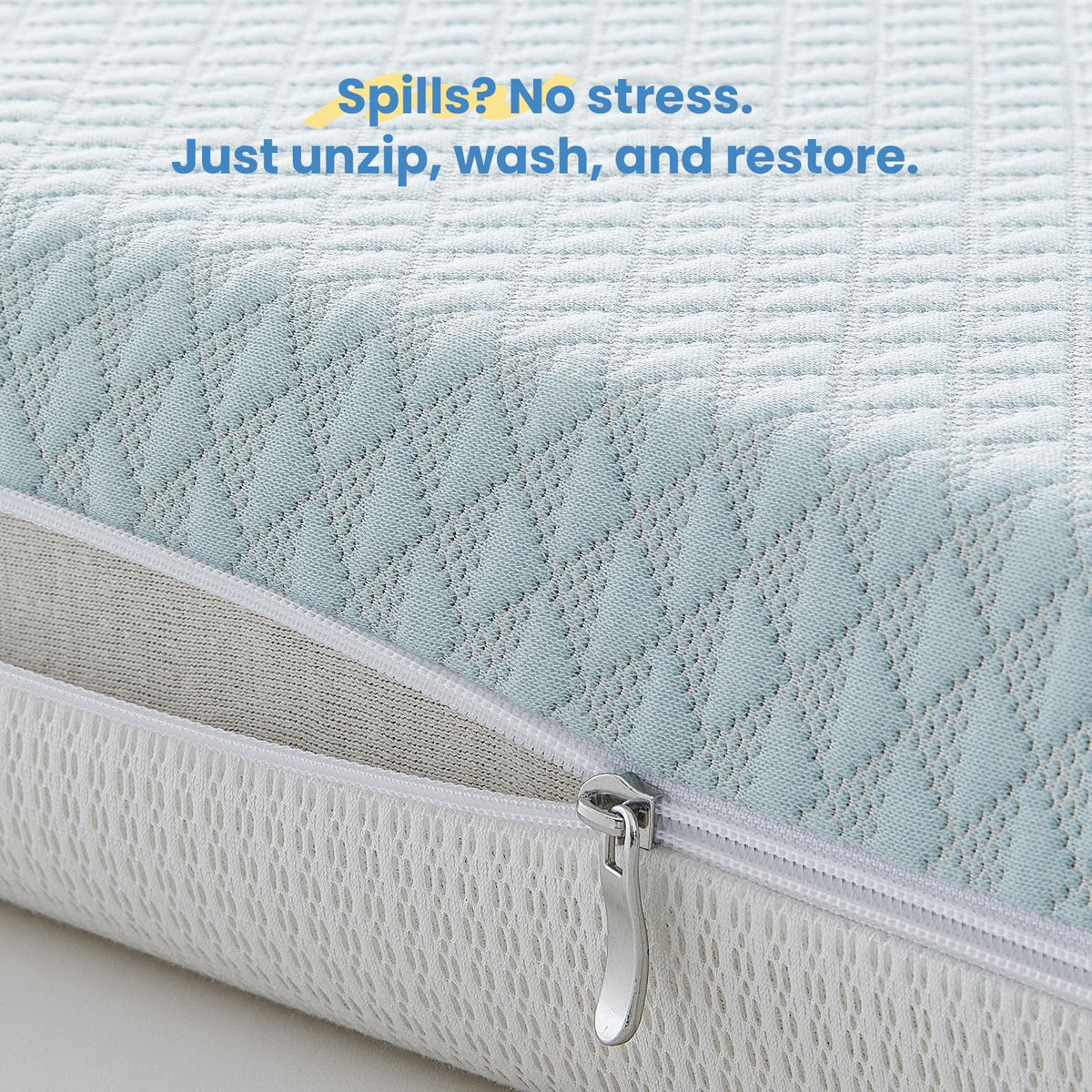 Mini Crib Mattress 38x24x4 Dual-Sided Cooling Gel Foam B9639