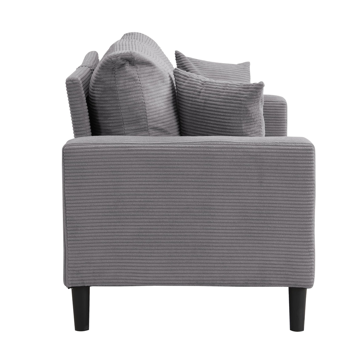 Light Gray 2-Seat Upholstered Loveseat Sofa E62194